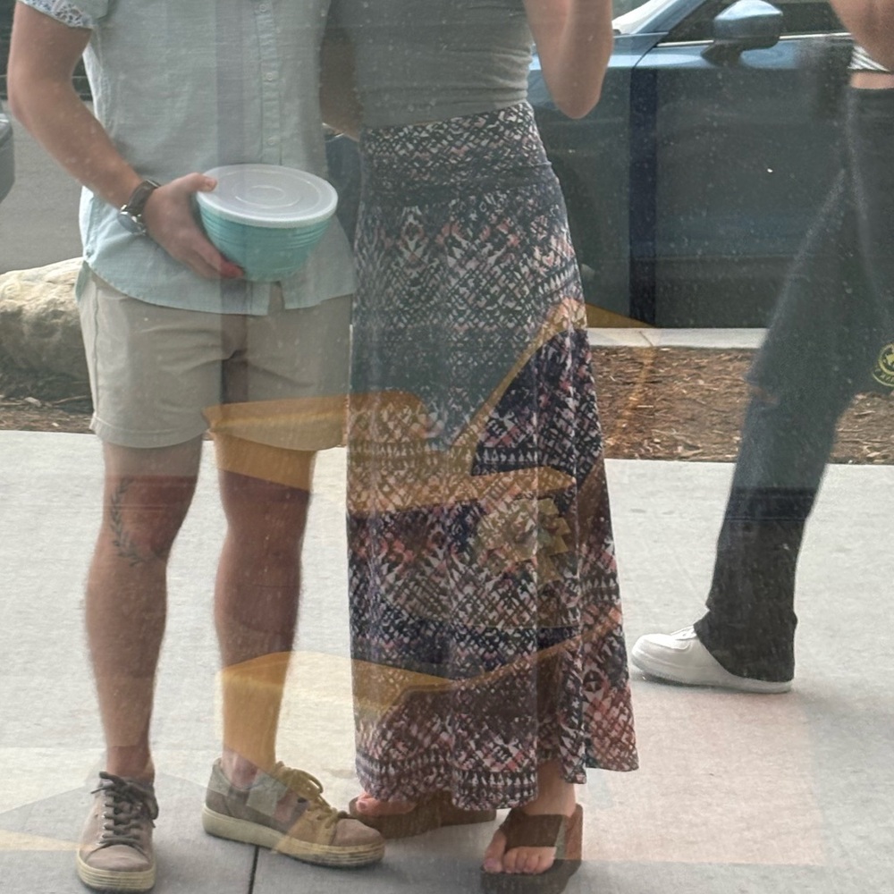 Patterned Maxi Skirt